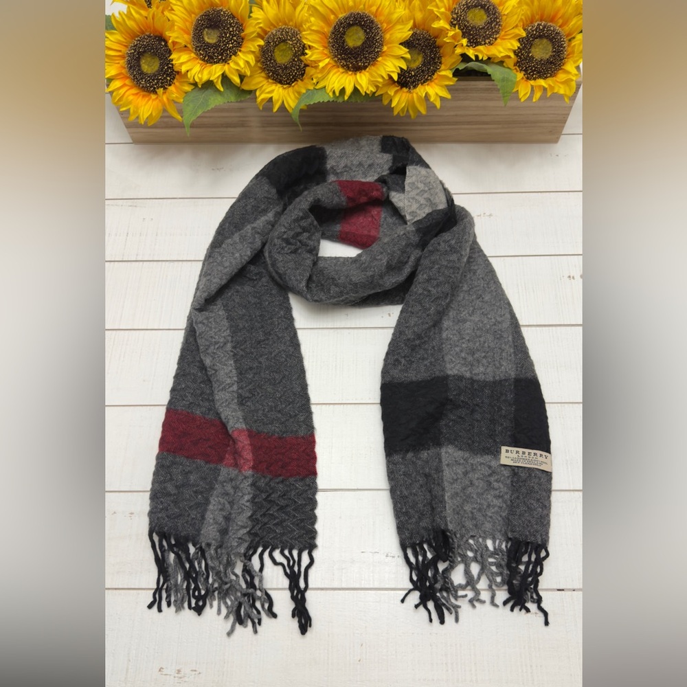 Unisex Burberry Cashmere / Wool Blanket Scarf
